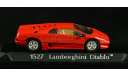 Lamborghini Diablo red красный 1:43 - Капот открывается!, масштабная модель, Solido, 1/43