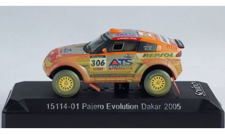 1:43 Mitsubishi Pajero Evolution REPSOL Dakar 2005 год, масштабная модель, Solido, 1/43