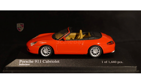 1:43 PORSCHE 911 (996) Carrera 4 Cabrio - Minichamps, масштабная модель, 1/43