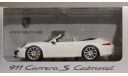 1:43 PORSCHE 911 (991) Carrera S Cabriolet - Minichamps, масштабная модель, 1/43