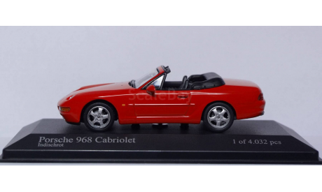 1:43 PORSCHE 968 Cabriolet - 1994 год, масштабная модель, 1/43, Minichamps