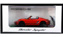 1:43 PORSCHE Boxster Spyder Лимитированная серия - MINICHAMPS в дилерской упаковке Porsche, масштабная модель, 1/43