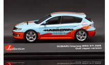 Subaru Impreza WRX STI 2008 год Gulf Japan Субару 1:43, масштабная модель, J-Collection, 1/43