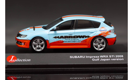 Subaru Impreza WRX STI 2008 год Gulf Japan Субару 1:43, масштабная модель, J-Collection, scale43