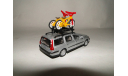 Volvo V70 с велосипедами, масштабная модель, 1:43, 1/43, Bauer/Cararama/Hongwell