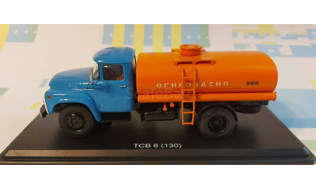 ТСВ-6 (130) сине-оранжевый, масштабная модель, ЗИЛ, Start Scale Models (SSM), 1:43, 1/43