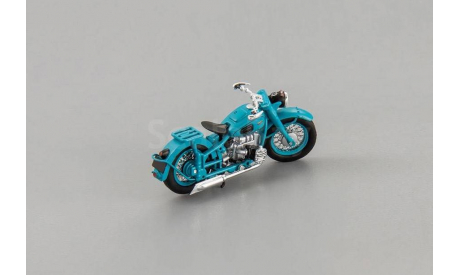 Мотоцикл ММЗ / ИМЗ М-72М 1957 г., голубой, масштабная модель мотоцикла, DiP Models, scale43