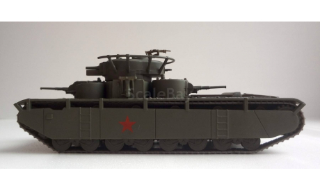 Танк Т-35 (русские танки), журнальная серия Русские танки (GeFabbri) 1:72, 1/72, Русские танки (Ge Fabbri), ХПЗ