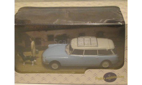 Citroen DS19 с двумя фигурками, масштабная модель, Citroën, Atlas (автомобили Франции), 1:43, 1/43