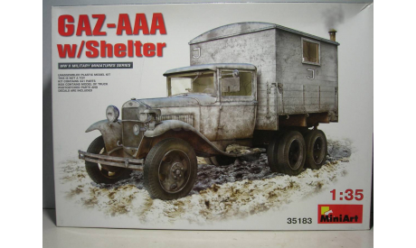 Грузовик Mini Art #35183 1:35 ’GAZ-AAA with Shelter’, сборная модель автомобиля, ГАЗ, 1/35