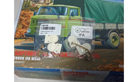 1/43 AVD Models №1565 - Бортовой Автомобиль IFA W50L, сборная модель автомобиля, scale43