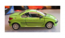 Peugeot 206, старая Cararama, 1:43, масштабная модель, 1/43