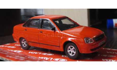ВАЗ-2170 Лада Priora красный, Carline, масштабная модель, Bauer/Cararama/Hongwell, scale43
