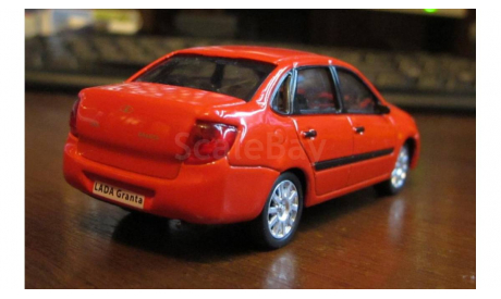 Lada Granta(красная), Carline, 1:43, масштабная модель, 1/43