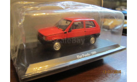 Fiat Panda - 1980, Hachette, 1:43, масштабная модель, 1/43