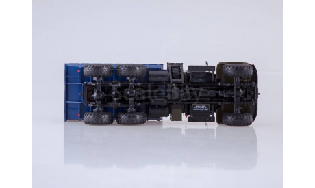 КрАЗ-255Б 6x6 самосвал хаки/синий, масштабная модель, Автоистория (АИСТ), 1:43, 1/43