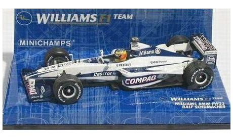 F1 Болид Формулы 1 - Williams BMW FW22 R. Schumacher, масштабная модель, 1:43, 1/43, Minichamps