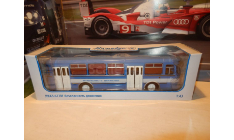 Автобус ЛиАЗ-677М синий ’БД’ СОВА, масштабная модель, Советский Автобус, 1:43, 1/43