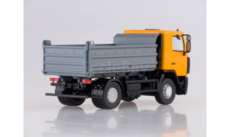 МАЗ-5550 самосвал жёлтый/серый, масштабная модель, Автоистория (АИСТ), 1:43, 1/43