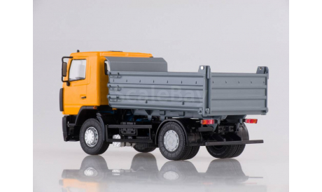 МАЗ-5550 самосвал жёлтый/серый, масштабная модель, Автоистория (АИСТ), 1:43, 1/43