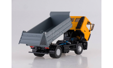 МАЗ-5550 самосвал жёлтый/серый, масштабная модель, Автоистория (АИСТ), 1:43, 1/43
