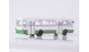 Автобус ЛиАЗ-677М серый/зелёный СОВА, масштабная модель, Советский Автобус, 1:43, 1/43