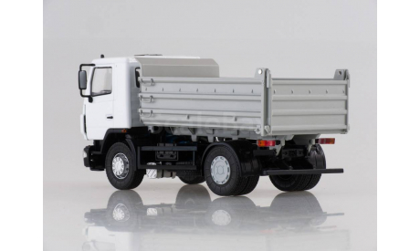 МАЗ-5550 самосвал белый/серый, масштабная модель, Автоистория (АИСТ), scale43