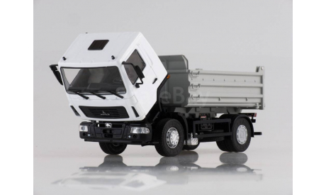 МАЗ-5550 самосвал белый/серый, масштабная модель, Автоистория (АИСТ), scale43