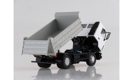 МАЗ-5550 самосвал белый/серый, масштабная модель, Автоистория (АИСТ), scale43