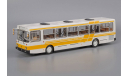 ЛиАЗ 5256 Белый с желтыми полосами, масштабная модель, 1:43, 1/43, Classicbus