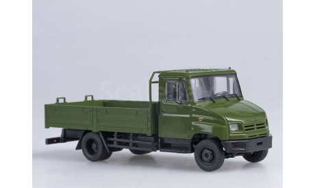 ЗИЛ-5301 ’Бычок’ бортовой хаки, масштабная модель, Автоистория (АИСТ), scale43