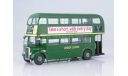 Автобус Aec Regent III RT London Country зеленый, масштабная модель, Hachette, 1:43, 1/43