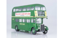 Автобус Aec Regent III RT London Country зеленый, масштабная модель, Hachette, 1:43, 1/43