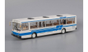 Автобус ЛиАЗ-5256 белый с синими полосами, масштабная модель, Classicbus, scale43