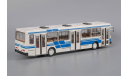 Автобус ЛиАЗ-5256 белый с синими полосами, масштабная модель, Classicbus, scale43