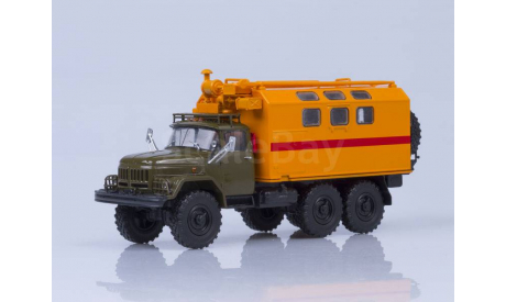 ЗиЛ-131 кунг МТО-АТ хаки/оранжевый, масштабная модель, Автоистория (АИСТ), scale43