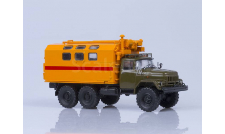 ЗиЛ-131 кунг МТО-АТ хаки/оранжевый, масштабная модель, Автоистория (АИСТ), scale43
