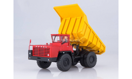 Карьерный самосвал БЕЛАЗ-540А (красно-жёлтый), масштабная модель, Наш Автопром, 1:43, 1/43