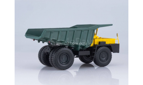 Карьерный самосвал БЕЛАЗ-548А (жёлто-зелёный), масштабная модель, Наш Автопром, 1:43, 1/43