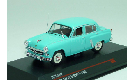 Москвич 402 (голубой) IST 037, масштабная модель, IST Models, 1:43, 1/43