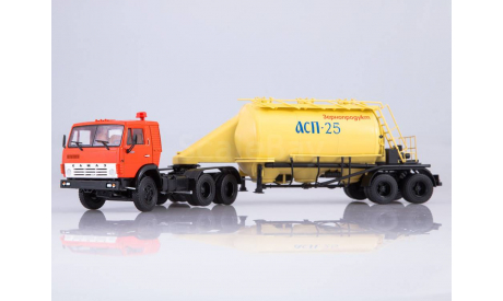 КАМАЗ-54112 с полуприцепом-муковозом АСП-25, масштабная модель, ПАО КАМАЗ, 1:43, 1/43