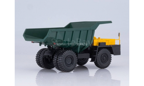 Карьерный самосвал БЕЛАЗ-7522 (жёлто-зелёный), масштабная модель, Наш Автопром, scale43