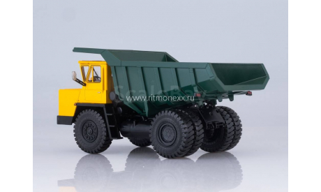 Карьерный самосвал БЕЛАЗ-7522 (жёлто-зелёный), масштабная модель, Наш Автопром, scale43