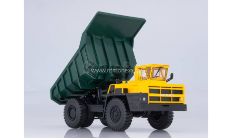 Карьерный самосвал БЕЛАЗ-7522 (жёлто-зелёный), масштабная модель, Наш Автопром, scale43