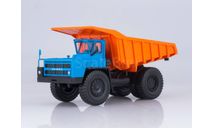 Карьерный самосвал БЕЛАЗ-7523 (сине-оранжевый), масштабная модель, Наш Автопром, scale43