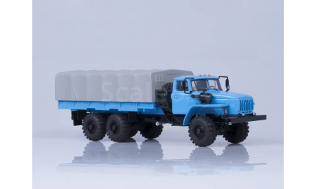 УРАЛ 4320-0911 длиннобазный бортовой с тентом, масштабная модель, Автоистория (АИСТ), 1:43, 1/43