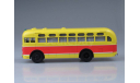 Автобус ЗИС-155  красно-жёлтый со шторками, масштабная модель, Автоистория (АИСТ), 1:43, 1/43