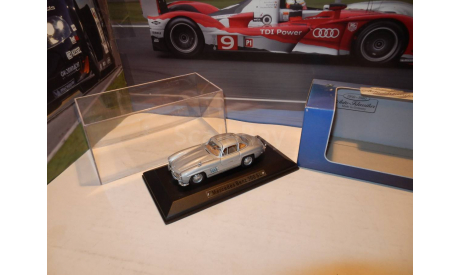 Mercedes-Benz 300 SL серебристый ’Крыло чайки’, масштабная модель, Atlas, 1:43, 1/43