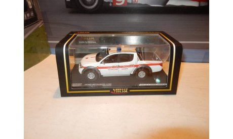 С РУБЛЯ!!! - Mitsubishi L200 Italy Police, масштабная модель, Vitesse, 1:43, 1/43