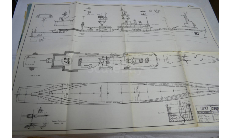 Чертёж модели CG27 Joserphus Daniels, литература по моделизму
